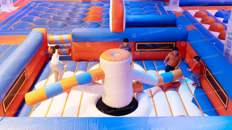 Glow-in-the-Dark Neon Inflatable Adventure Park